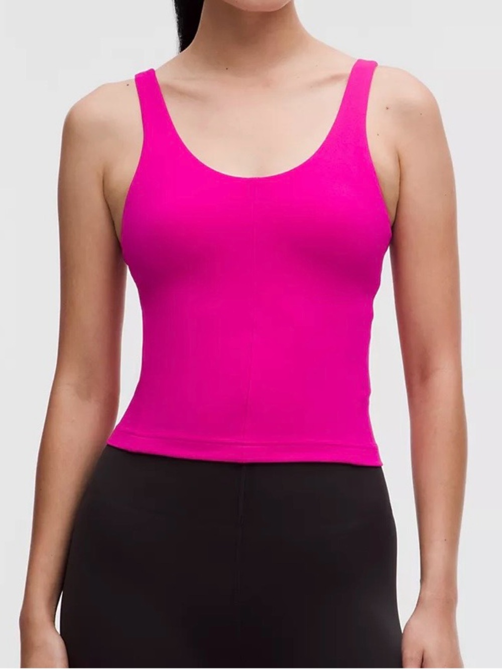 Lululemon Glow Up Pink Scoop Neck Tank Top - 10